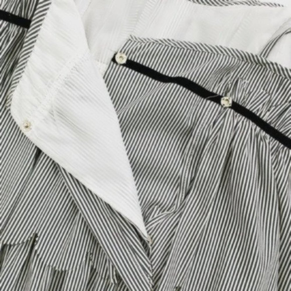 SALE Marc Jacobs Striped Tiered Scallop Trim Dress - Picture 9 of 10